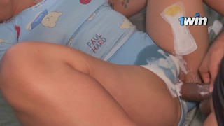 Secret sex with a friend's girlfriend during a kinky pussy rub and hot cum in panties